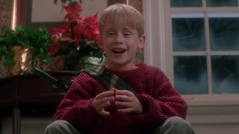 Macaulay Culkin laughing