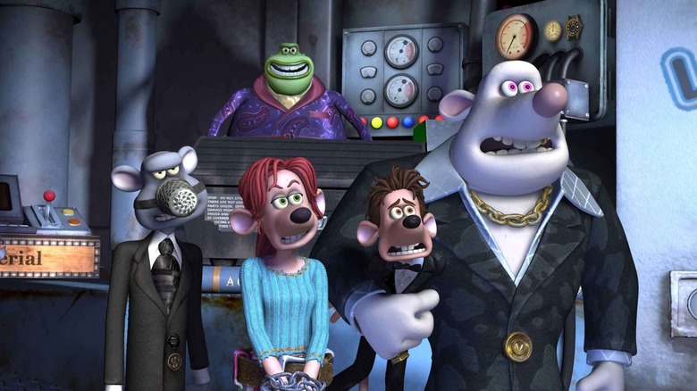 Rita and Roddy in the clutches of villains in Flushed Away (2006)