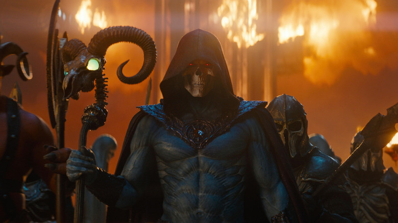 Skeletor arriving with his army in Masters of the Universe (2026)