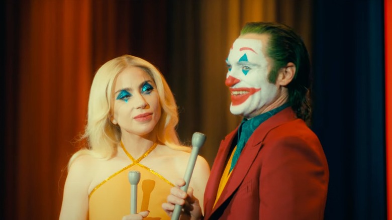 Harleen Quinzel and Arthur Fleck in a dream sequence in "Joker: Folie a Deux" (2024)