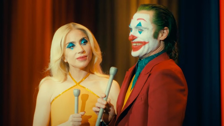 Harleen Quinzel and Arthur Fleck in a dream sequence in "Joker: Folie a Deux" (2024)