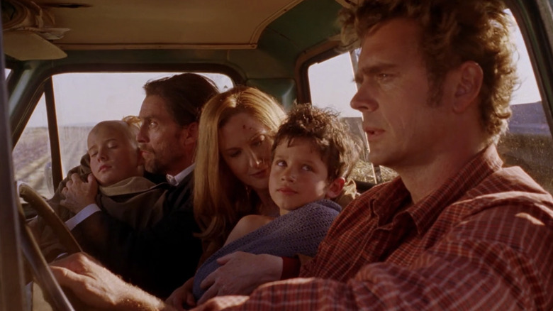 Kents and Luthors in truck