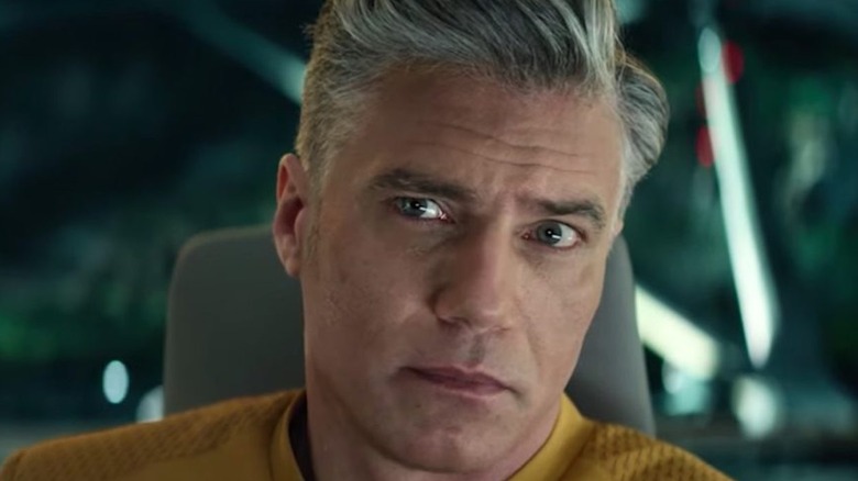 Anson Mount as Captain Christopher Pike on Star Trek: Strange New Worlds