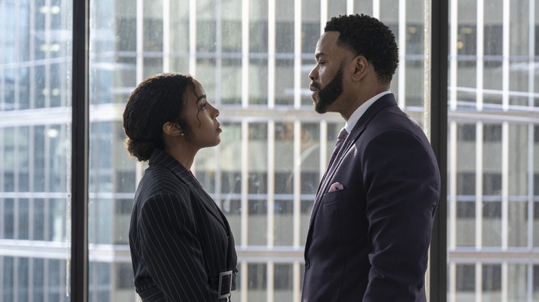Leah and Jarrett confront each other in "Relationship Goals" (2026)