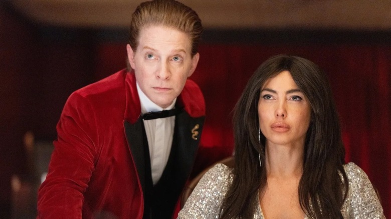 Samuel leaning over Aurora in "The Highest Stakes" (2026)