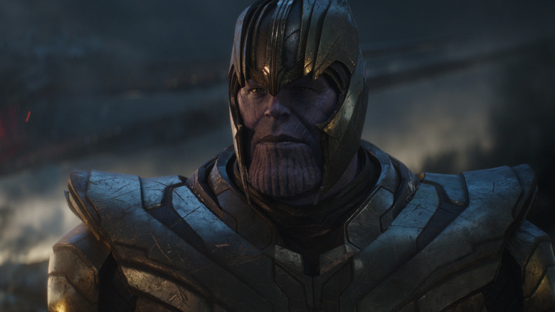 Thanos looking at his foes in "Avengers: Endgame" (2019)