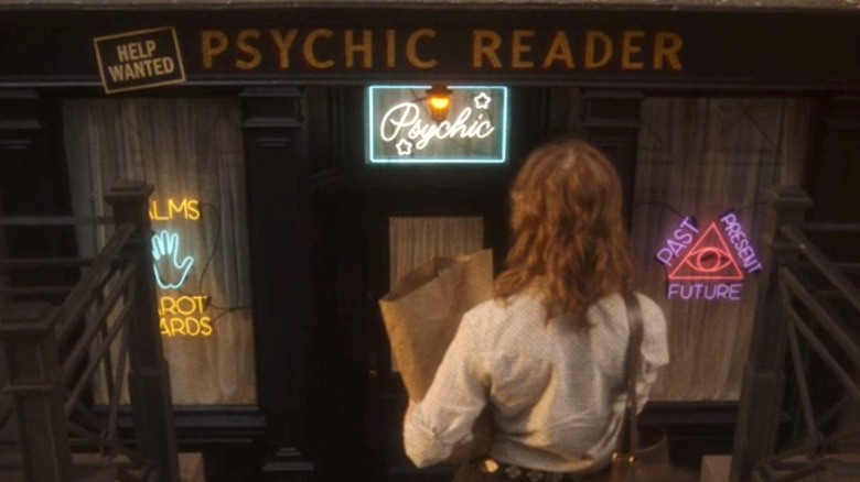 Fran enters a tarot shop