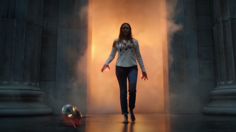 Wanda covered in blood