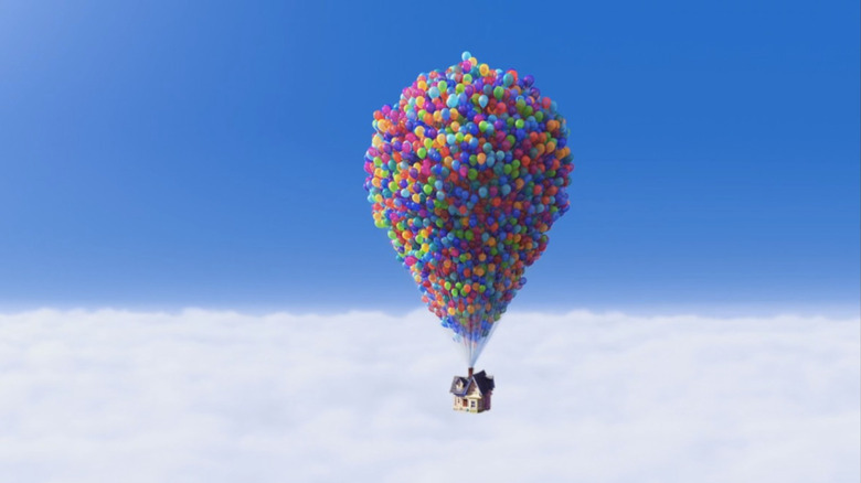 Carl Fredricksen's house flying