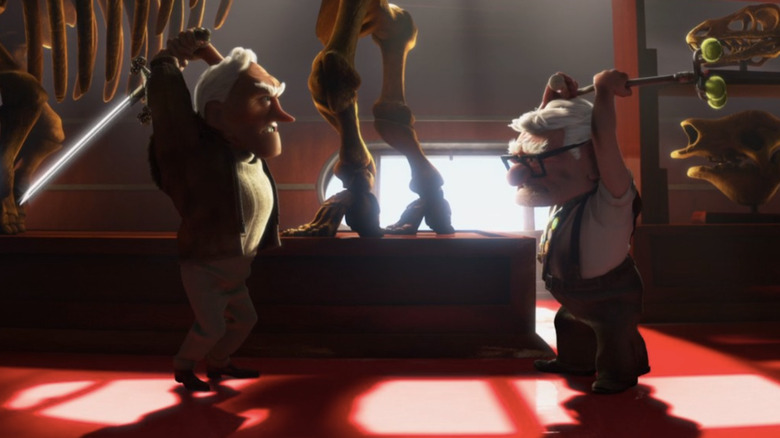Charles Muntz fighting Carl Fredricksen