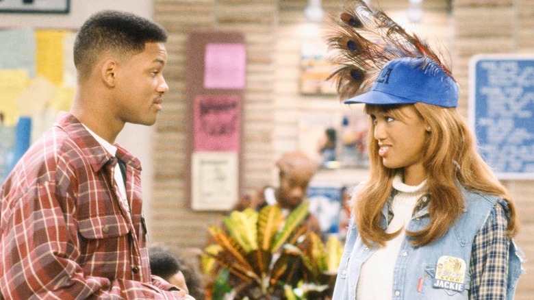 Jackie and Will talk in student center