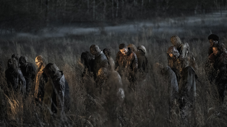 Aaron amid zombies