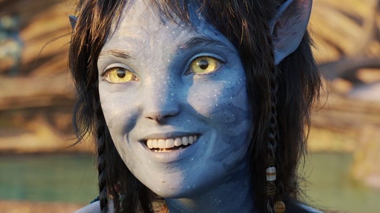 Kiri from Avatar smiles