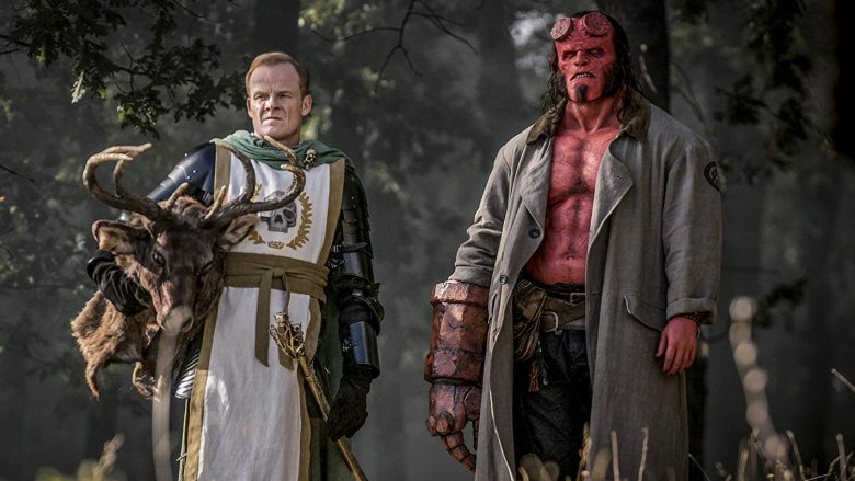 Alistair Petrie and David Harbour in 'Hellboy' (2019)