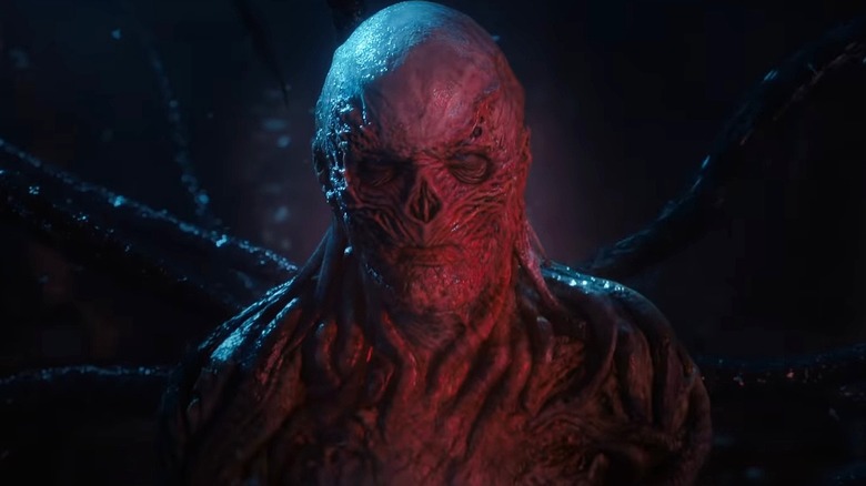 Vecna hanging in the Upside Down