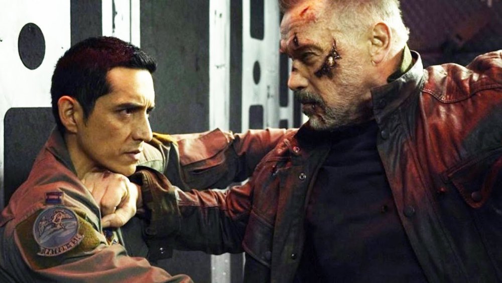 The Rev-9 and the T-800 fighting