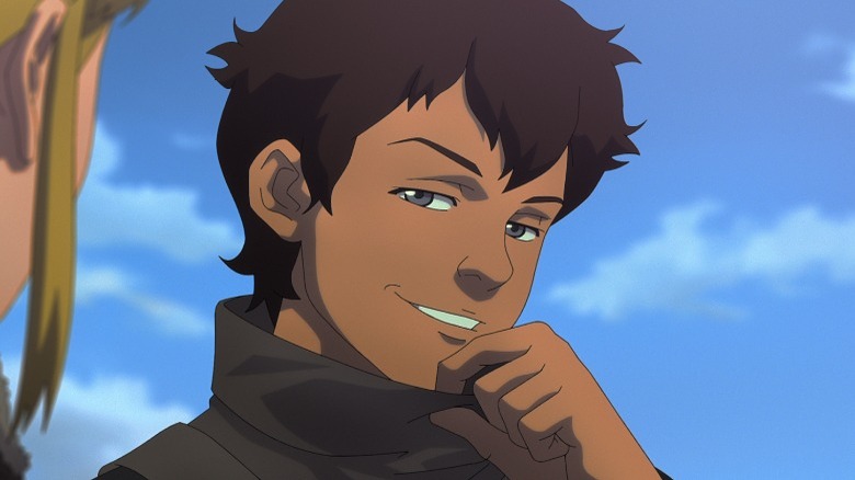 Young Vesemir smirking
