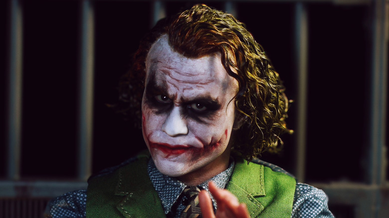 Joker smiling sardonically