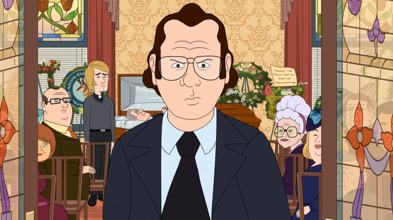 Frank Murphy staring