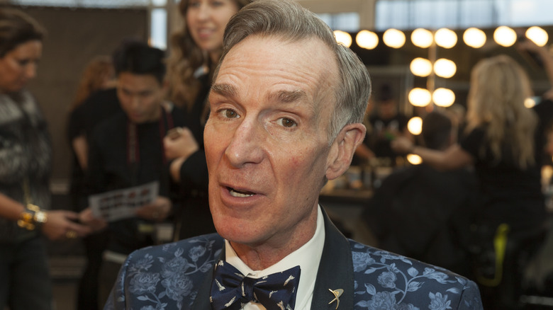Bill Nye talking at convention