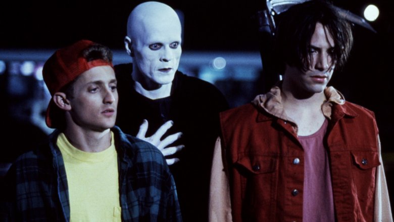 Alex Winter, William Sadler and Keanu Reeves in Bill & Ted's Bogus Journey