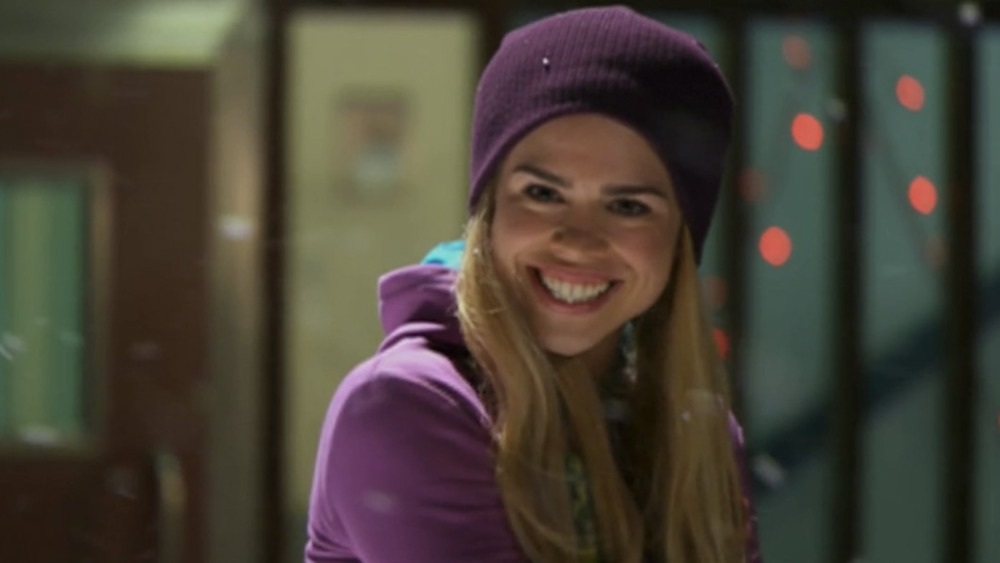 Rose Tyler (Billie Piper) in the snow on Doctor Who