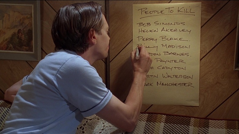 Danny crossing Billy Madison's name