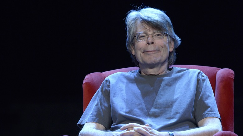 Stephen King smiling