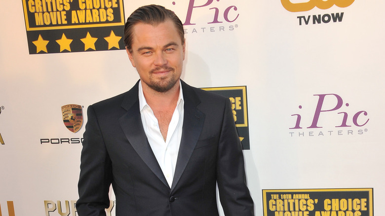 Leonardo DiCaprio smiling