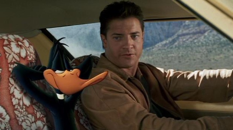 DJ in the car with Daffy Duck