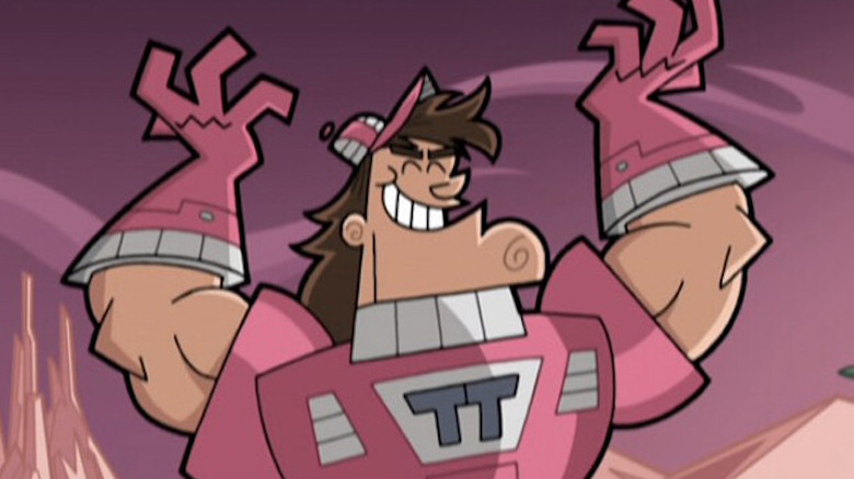 Turbo Thunder raises his arms