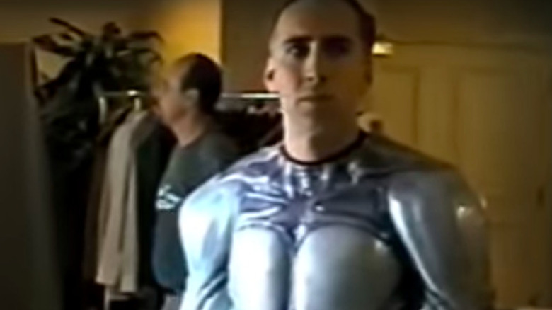 Nicolas Cage wears the Eradicator suit