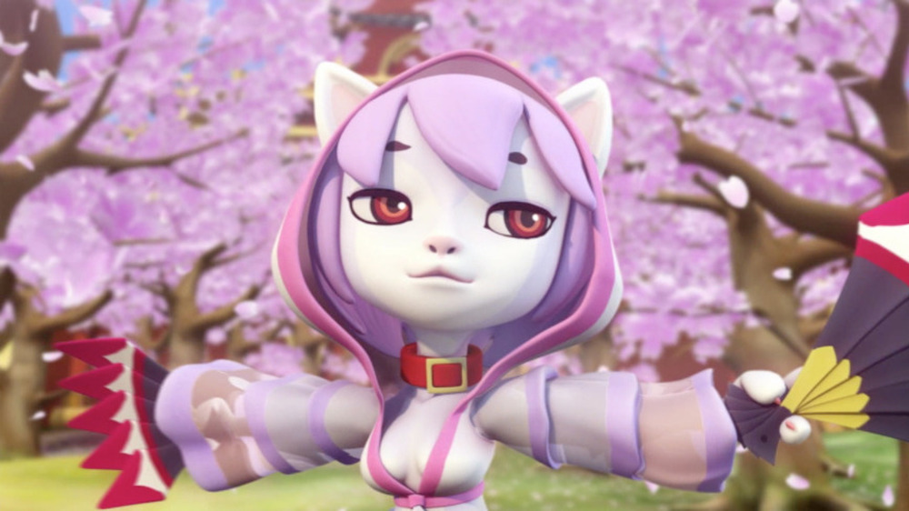 Kaio female cat in hood