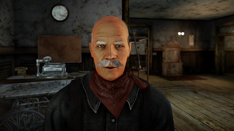 Fallout settler stares