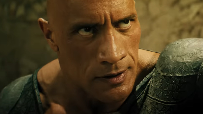 Black Adam looking determined