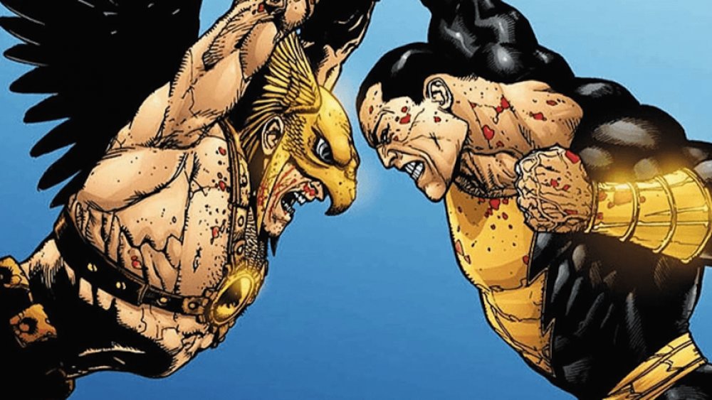 Hawkman battles Black Adam in Black Adam: The Dark Age