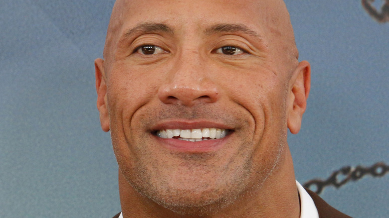 Dwayne Johnson smiling