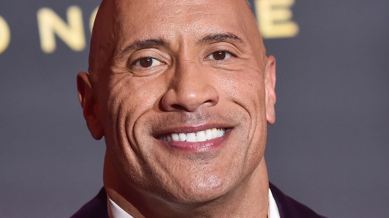 Dwayne Johnson smiling