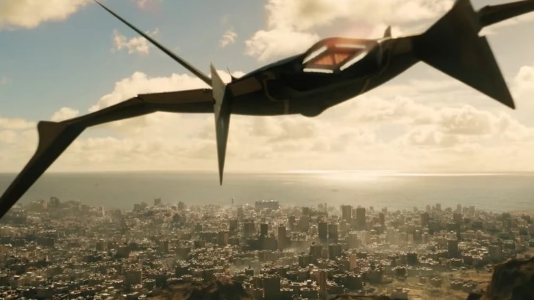 The Hawk Cruiser flying