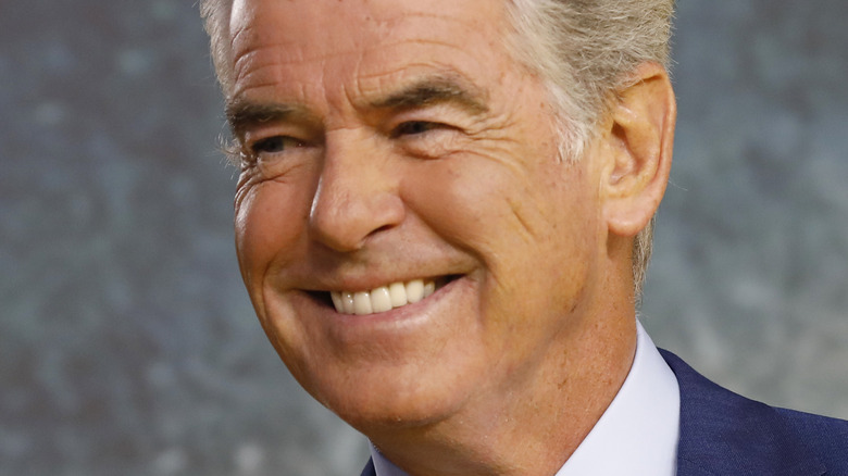Pierce Brosnan smiling wide