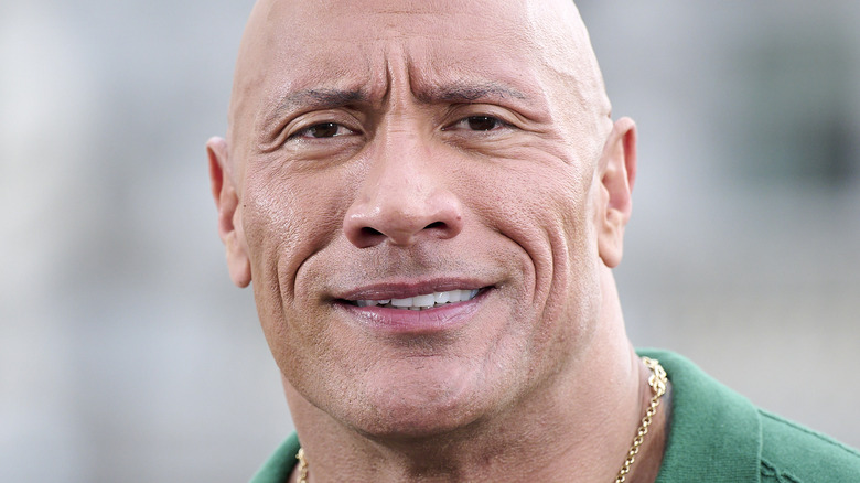 Dwayne Johnson smiling