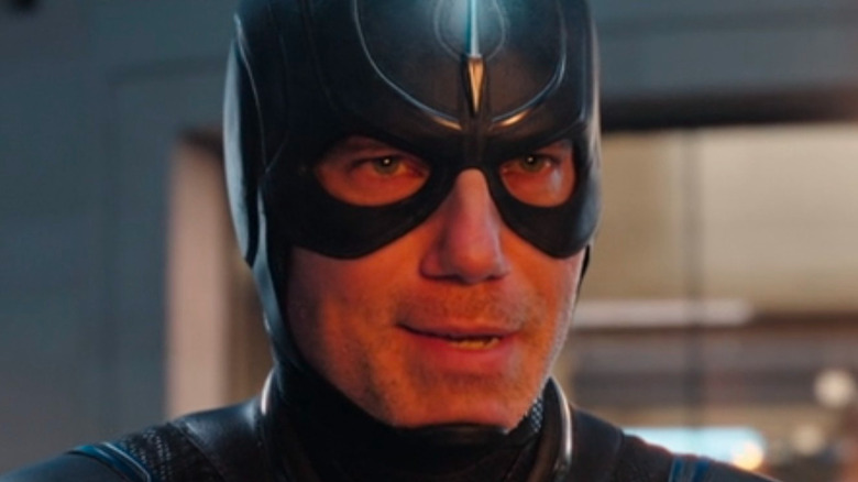 Black Bolt smirking