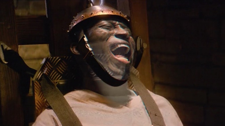 Prisoner being electrocuted