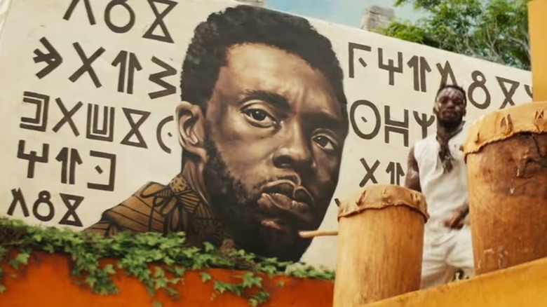 Mural honoring T'Challa