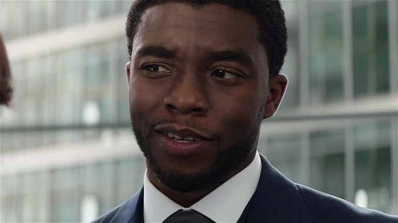 Chadwick Boseman as T'Challa in Civil War