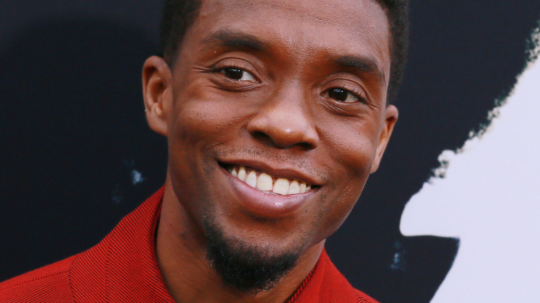 Chadwick Boseman smiling