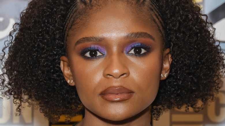 Dominique Thorne staring