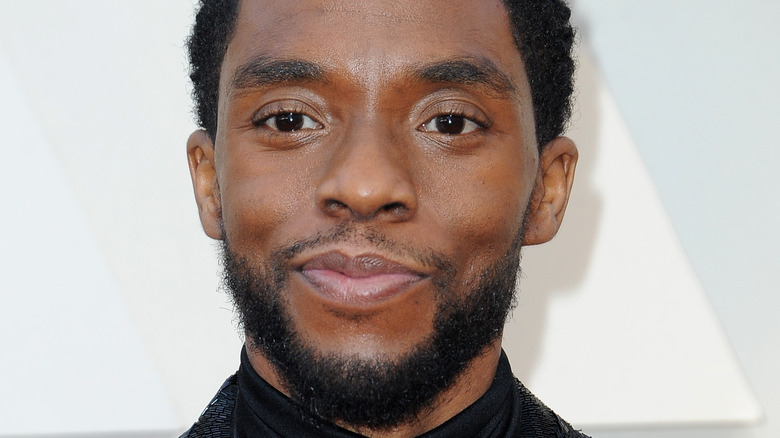 Chadwick Boseman smililng