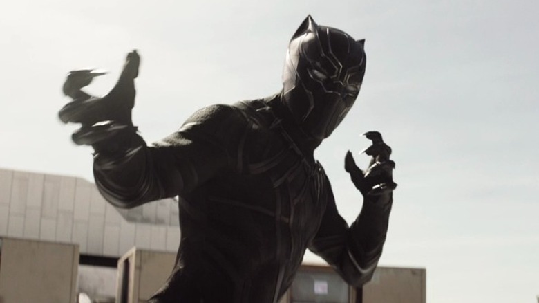 Black Panther preparing to fight