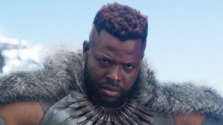 Winston Duke looking intimidating